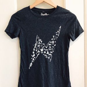 Dark grey Harry Potter Threadless tee, size S